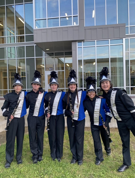 The ROHS Marching Band Clarinet Section
From left to right: Benjamin Peterson, Brandon Comer, Audrey Stocker, Mary Johnson, Samantha Fairo, Xavier Prokurat.
Contributed by: Audrey Stocker